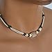Men Pendant Bead Hemp Braid Surfer Choker Necklace Stylish Tribal (Beige with Black)