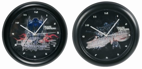Childrens Toyshop  Kitchen & Housewares : Transformers Optimus Prime/Megatron Lenticular Wall Clock