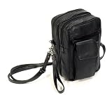 Produkt-Bild: Herrentasche Leder Hochformat schwarz