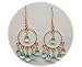 18 Kt 7.80 ct Aquamarine Briolette Dangle Hoops title=