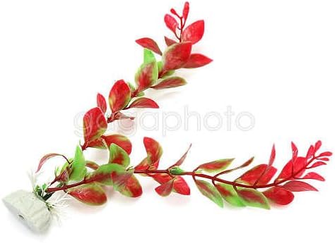 Plastic Water Plant Aquarium Landscaping Ornament Decor Accessories 15-20cm Set06