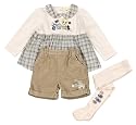 Lonney Toons Tweety Baby/Kinder Bekleidungsset mit Hose, langarm Shirt und Strumpfhose, beige