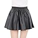 Leatherette Short Skirt for Women Winter High Waist Flare Skirt