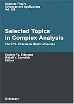 Selected Topics in Complex Analysis: The S. Ya. Khavinson Memorial Volume