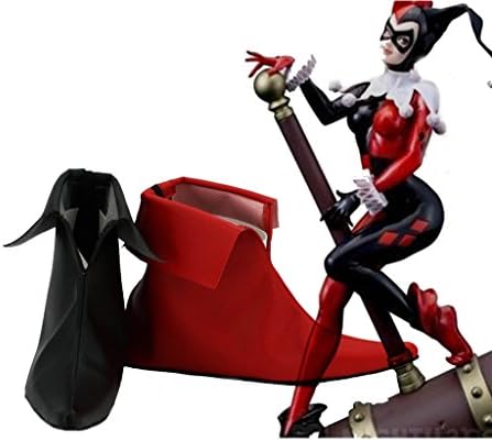Batman Batgirl Harley Quinn Cosplay Shoes Clown Boots Custom Made 2
