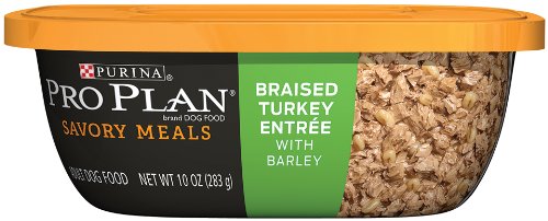 Purina Pro Plan Wet Dog Food, Savor, Savory Meals Braised Turkey Entrée With Barley, 10-Ounce Can, Pack of 8