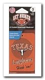 Auto Expressions Novelty Paper Air Freshener, Texas Longhorns, 3-pack