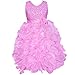 iEFiEL Girls Junior Bridesmaid Wedding Communion Prom Dance Ball Gown Party Flower Girl Dress