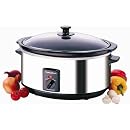 Morphy Richards 48715 Slow Cooker, 6.5L, 350W (Stainless Steel )