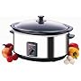 Morphy Richards 48715 Slow Cooker, 6.5L, 350W (Stainless Steel )