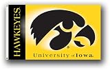 Iowa Hawkeyes 2-Sided 3 Ft. X 5 Ft. Flag W/Grommetts - NCAA