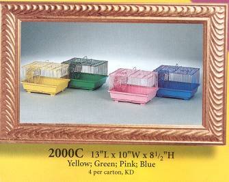 1 STORY PASTEL BAR HAMSTER CAGE 4PC