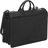 Jack Georges Saddle Collection Triple Gusset Top-Zip Laptop Briefcase