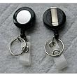 Retractable BLACK Reel With Belt Clip For Key, IDs, Badges (Sold Individually)