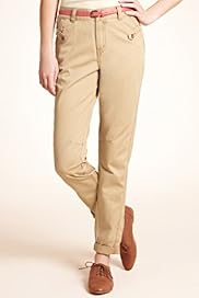 Angel Pure Cotton Button Tab Chinos with Belt