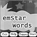 "emStar words" for Palm