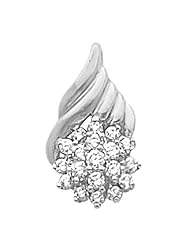 Platinum Diamond Cluster Pendant - 0.33 Ct. -- LIFETIME WARRANTY