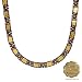 MARCEL DRUCKER Wonderful Necklace With 0.76ctw Genuine Peridots in 24K Yellow Gold foil and Titanium. Total item weight 44.5g Length 16.5in