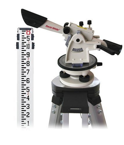 David White 44-8834-1 22X Transit Level Package with Horizontal Circle, Tripod, Rod, and Carrying Case