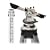 David White 44-8834-1 22X Transit Level Package with Horizontal Circle, Tripod, Rod, and Carrying Case