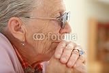 Wallmonkeys Peel and Stick Wall Decals - Portrait of a Senior Woman - Removable Graphic