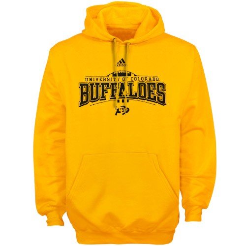 Buy adidas Colorado Buffaloes Gold Quick Slant Hoody Sweatshirt by Adidas