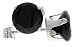 Black CZ 1 1/4 Carat Size Brilliant Cut Stud Earrings