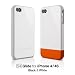 elago S4 Glide Case for iPhone 4 - Snow White + Extra Bottom Clip + Front Protection Film + Back Protection Film included