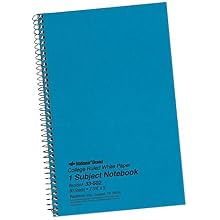 National Brand Kolor Kraft Cover Notebook, College, Blue, 1-Subject, 9.5 x 6 Inches, 80 Sheets (33560)