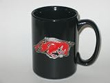 ARKANSAS RAZORBACKS 15 oz. Ceramic COFFEE MUG with Pewter Team Logo