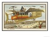 Catching the Paris-Bordeaux Airbus by Cote Jean Marc, giclee print, 24 x 18