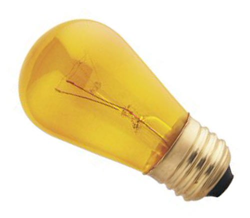 Cover image : Bulbrite 701811 - 11S14TY - Transparent Yellow 11 Watt S14 Sign Bulb