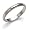 14k White Gold 3mm Milgrain Half Round Band, Size 10.5