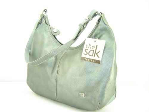 The Sak Moclass Leather Hobo Handbag Purse ~ Graphite In Color