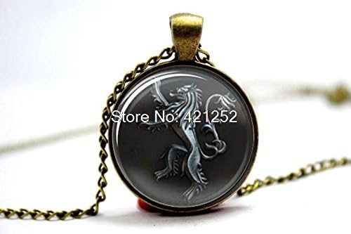Pretty Lee 2015 Fashion Game Of Thrones House Lannister Pendent Game Of Thrones House Lannister Necklace Glass Photo Cabochon Necklace Christmas gift