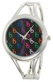 41KMICwszQL. SL160  XOXO Womens XO1084 Colorful Dial Silver tone Bangle Watch