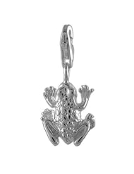 MELINA Charms clip on pendant frog toad sterling silver 925