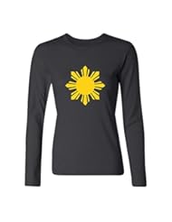 Apparel: TIANRUN Womens Philippines Sun Star Logo Long Sleeves T-shirt M