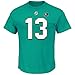 Dan Marino Miami Dolphins Teal Hall of Fame Eligible Receiver III Jersey Name and Number T-Shirt