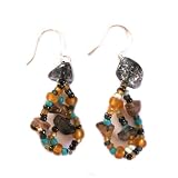 Beads of Strength Earrings in Neutral Tones - Guatemala