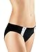 NatraTouch WorryFree Cut and Sew Menstrual Bikini Black Lace Trim