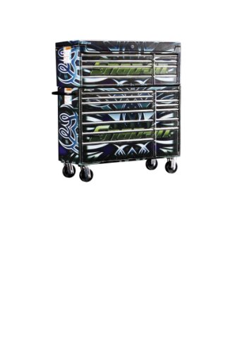 Dickie-Schuco 413319007 - True Scale - Werkzeugwagen Sabre 1:18 Ink Series, Snap On, Sabre Blue, geschlossener Karton