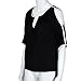 Sunward(TM) Sexy Women Irregular Off Shoulder Long Sleeve Tops Blouse (XLarge, Black)
