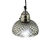 Vintage Reproduction Hobnail Mercury Glass Pendant Light