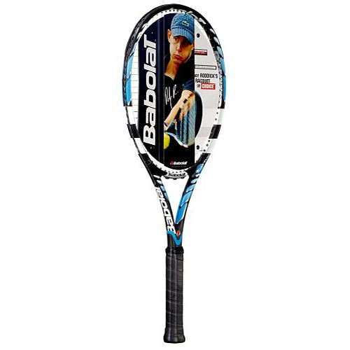 Babolat Tennisracket Pure Drive Roddick Junior besaitet, Unisex, schwarz/blau/weiß
