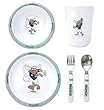 Seattle Mariners 5 Piece Children's Dinner Set - Baseball Sports Merchandise