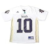 Adidas Notre Dame Fighting Irish #10 White Youth Replica Football Jersey