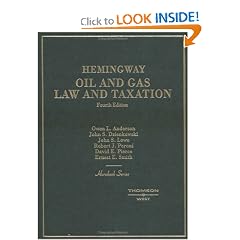 Hemingway Oil and Gas Law and Taxation