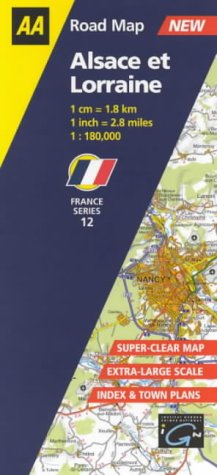 City Travel Guides Discounted  Books : Alsace et Lorraine (AA Road Map France Series)