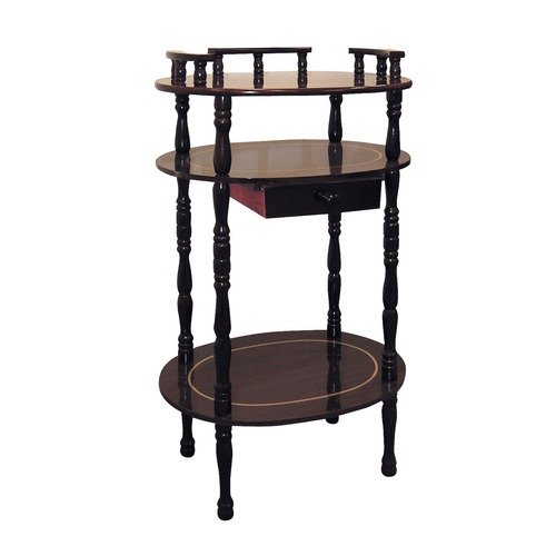 Phone Table with Drawer Cherry Finish